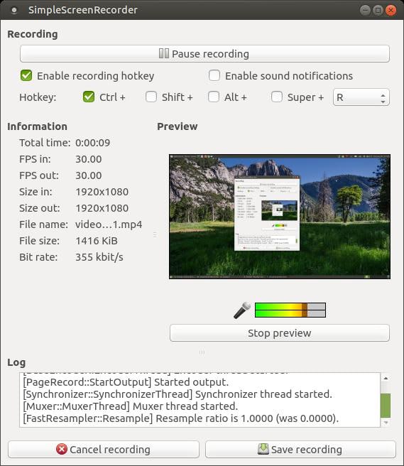 软件名称：Simple Screen Recorder-砚冰资源网