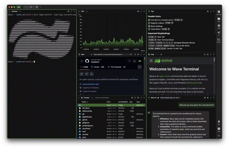 软件名称：Wave Terminal-砚冰资源网