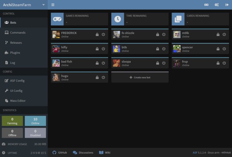 软件名称：ArchiSteamFarm-砚冰资源网
